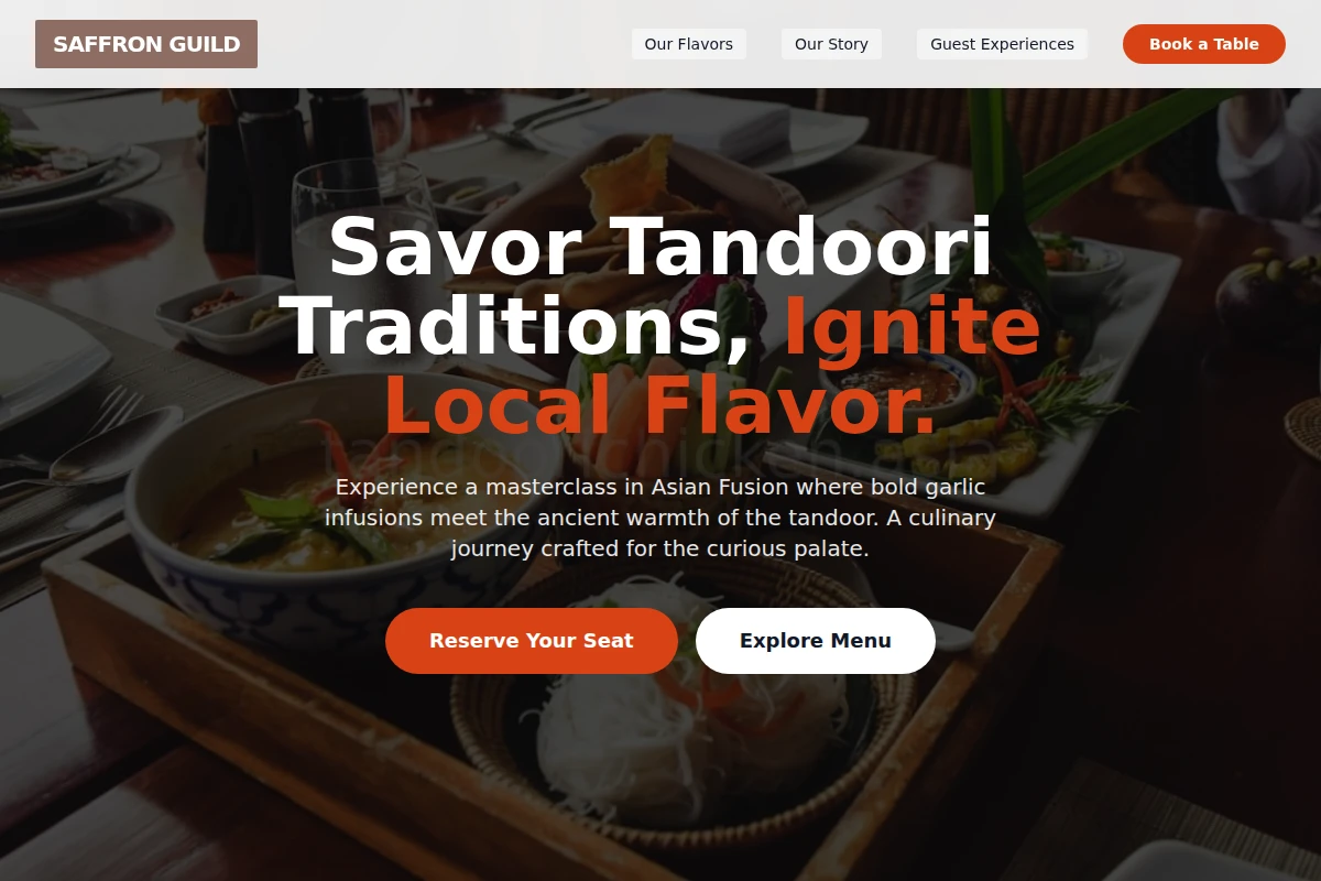 Garlic Asian Fusion Food