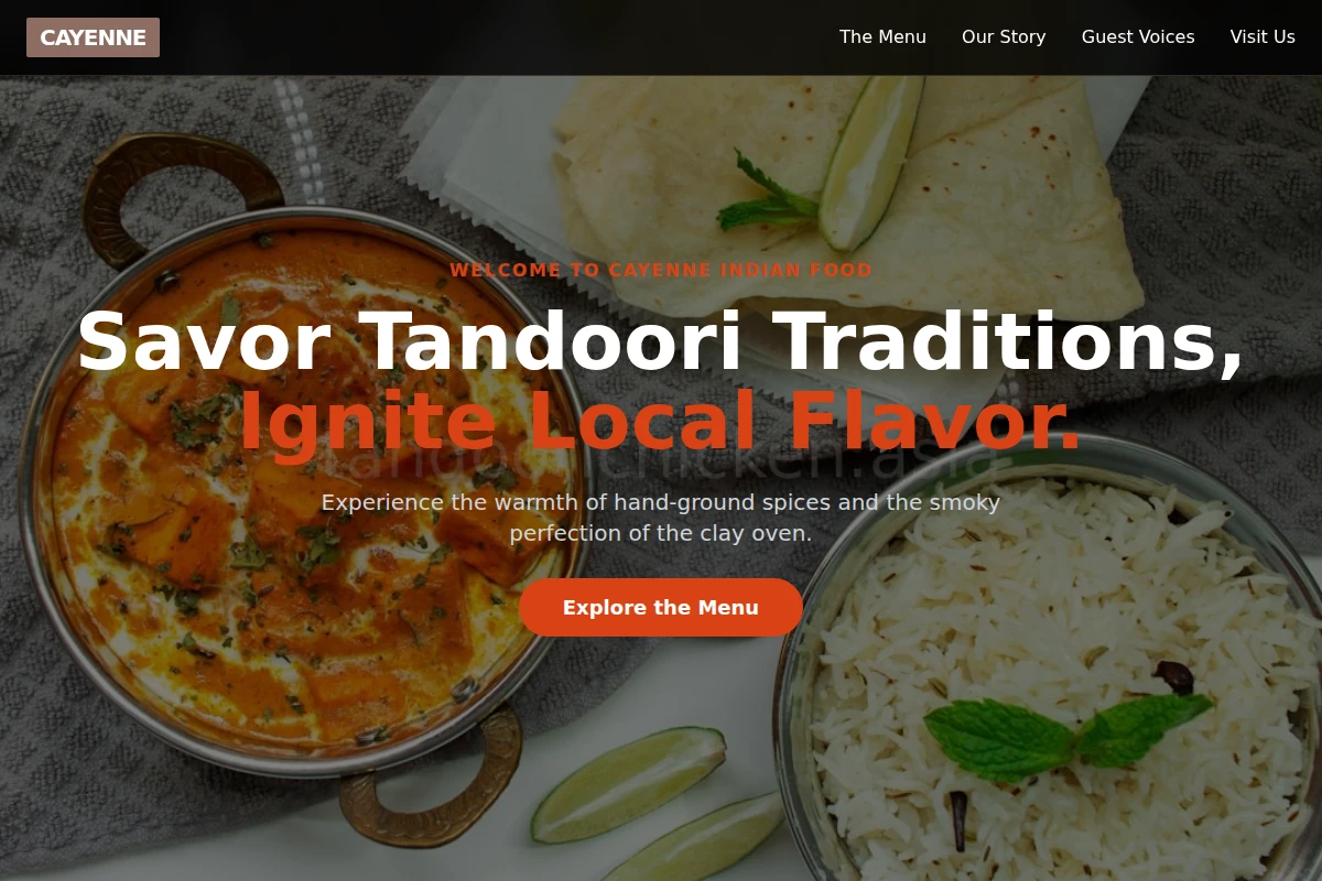 Cayenne Indian Food