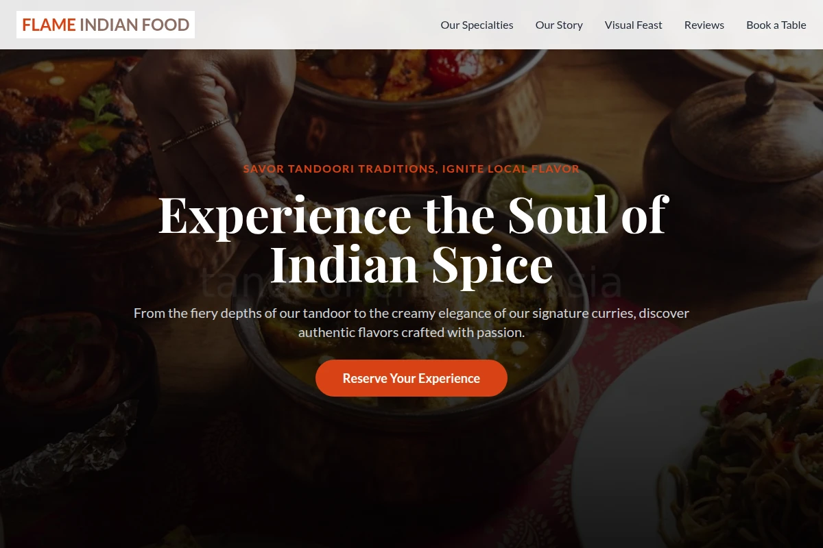 Flame Indian Food