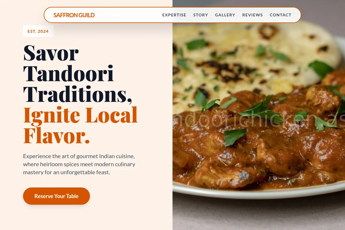 Gourmet Indian Food