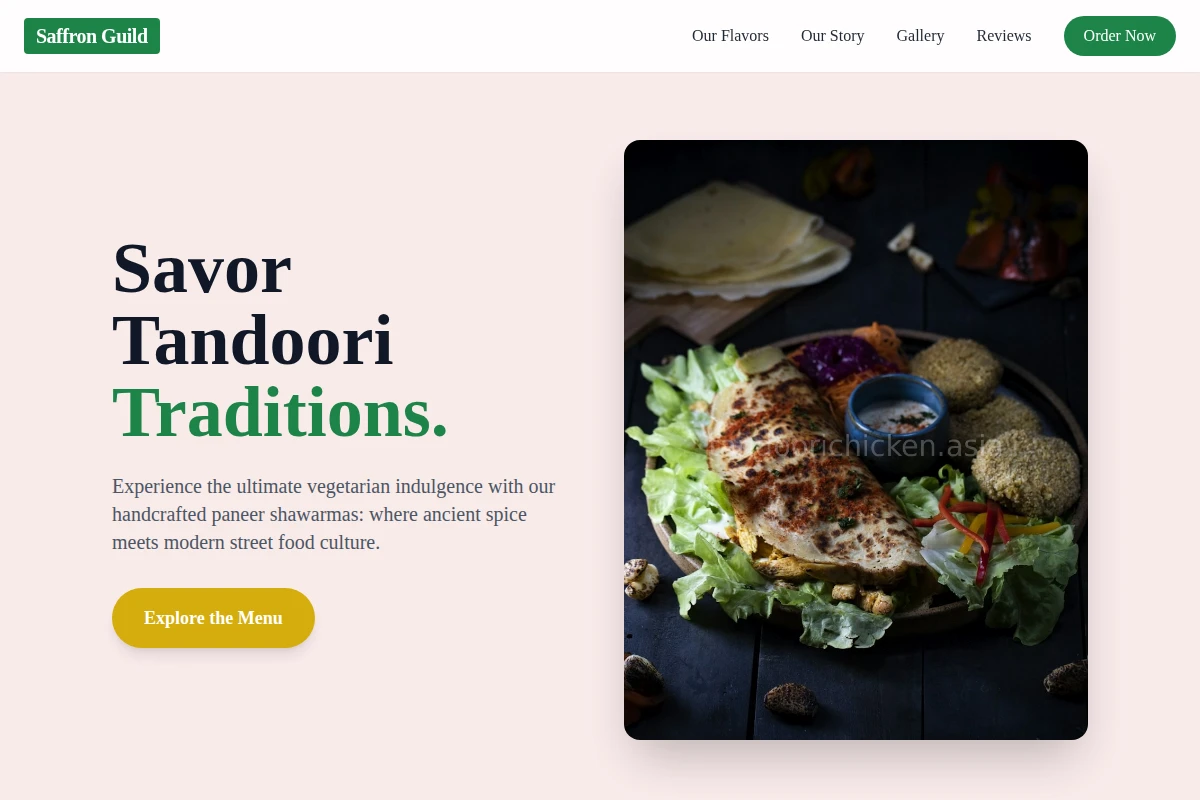Paneer Shawarma